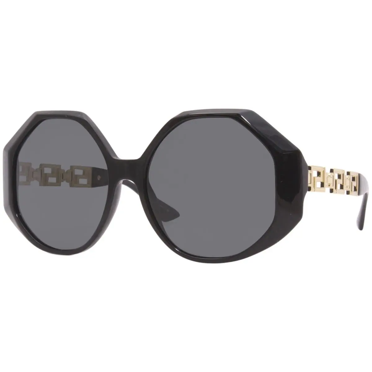 4395 534673 Sunglasses Havana/dark Brown W/detachable Gold Medusa Cha by Versace