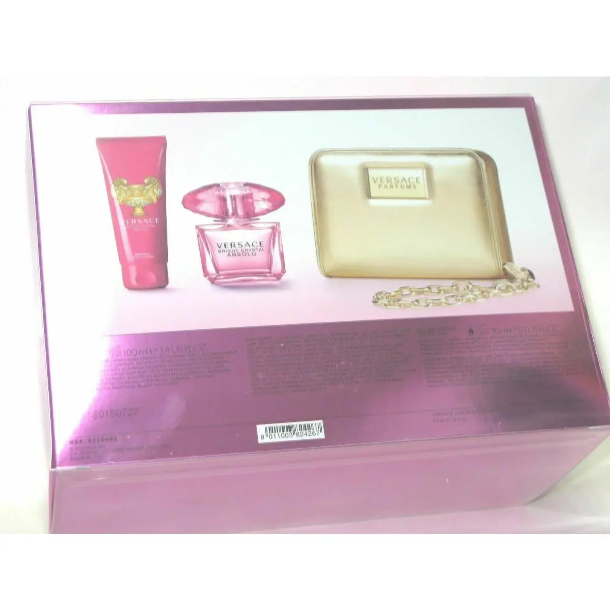 Versace Bright Crystal Absolu 3.0 Edp + Body Lotion 3.4 + Pochette Gift Set