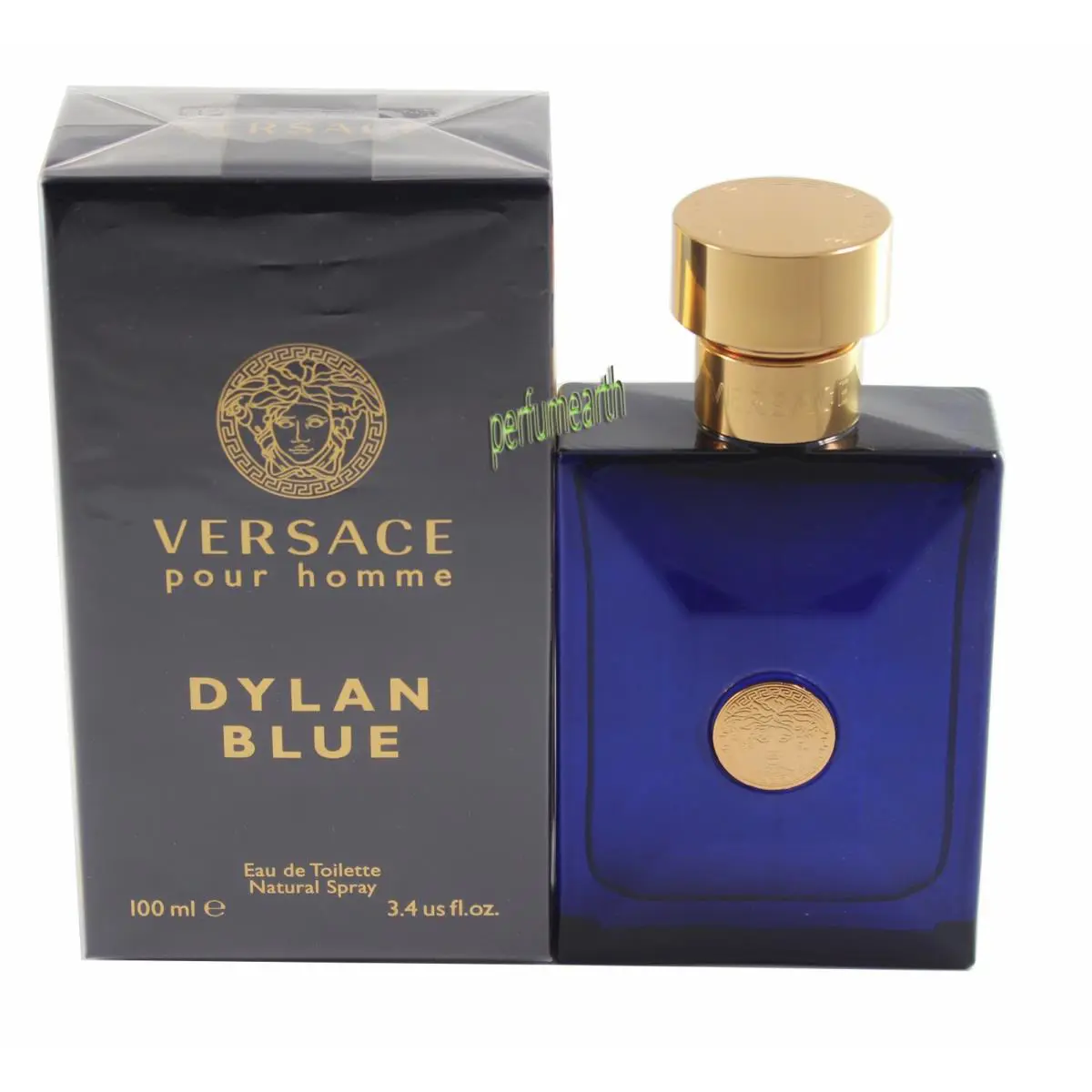 Pour Homme Dylan Blue 3.4/3.3 oz/100 ml Men`s Edt Spray by Versace