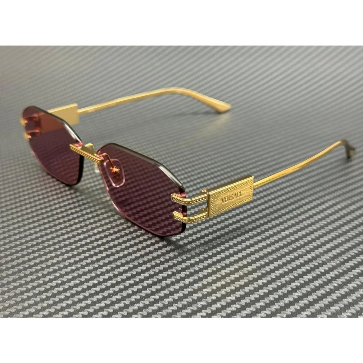Versace VE2274 100284 Gold Pink Women`s 58 mm Sunglasses