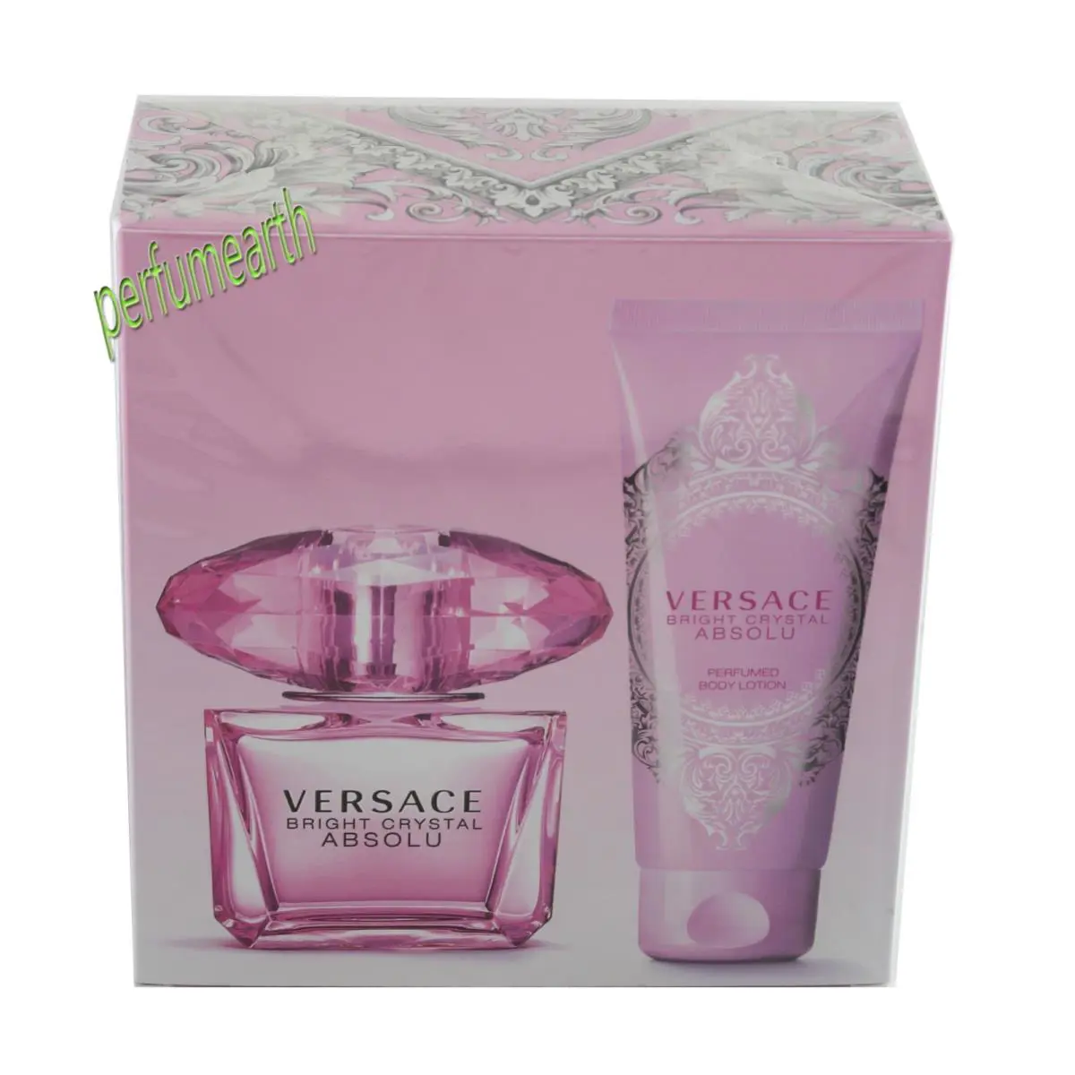 Versace Bright Crystal Absolu 2 Pcs Set W/ 3.0oz./90ml Edt Spray