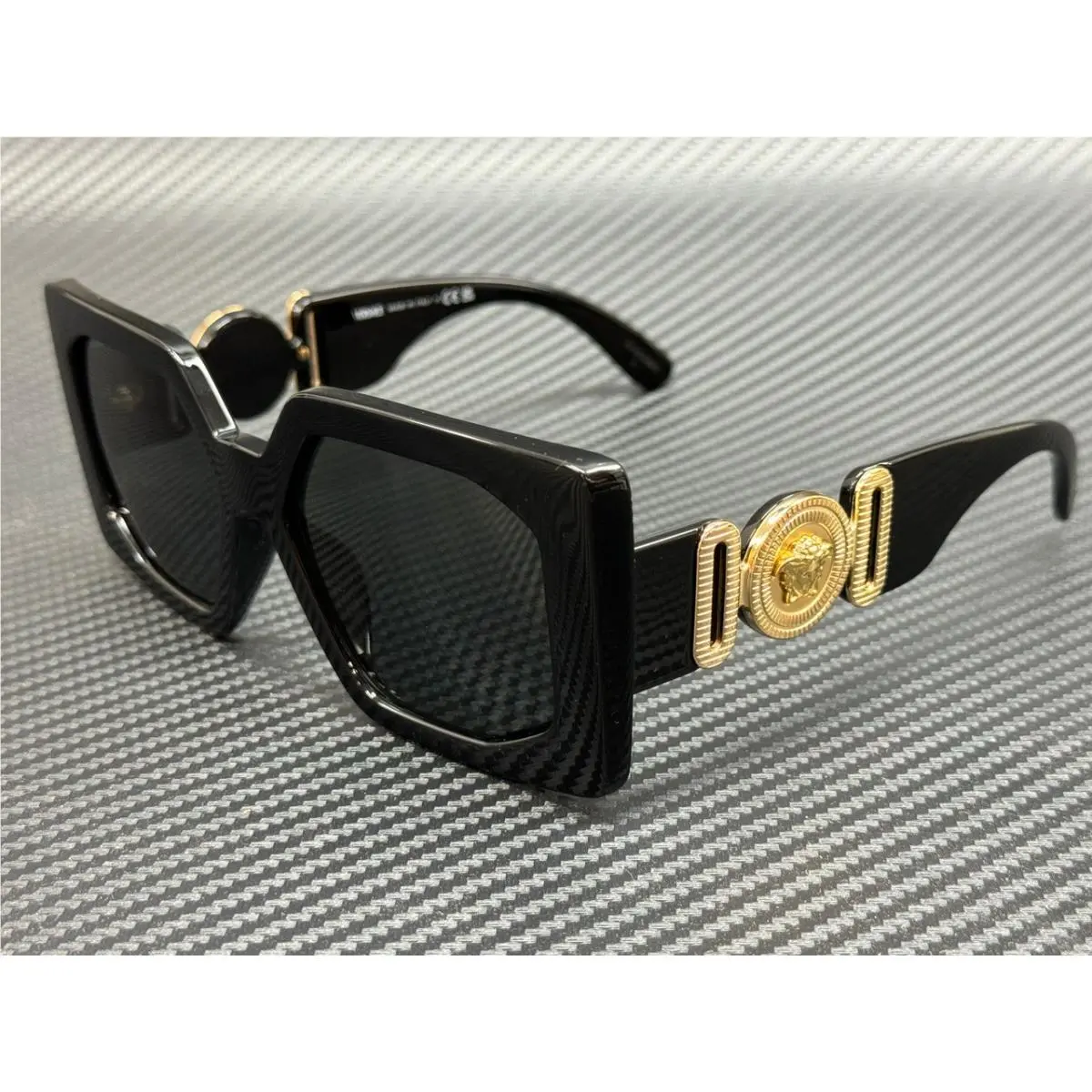 Versace VE4478U GB1 87 Black Grey Women`s 55 mm Sunglasses