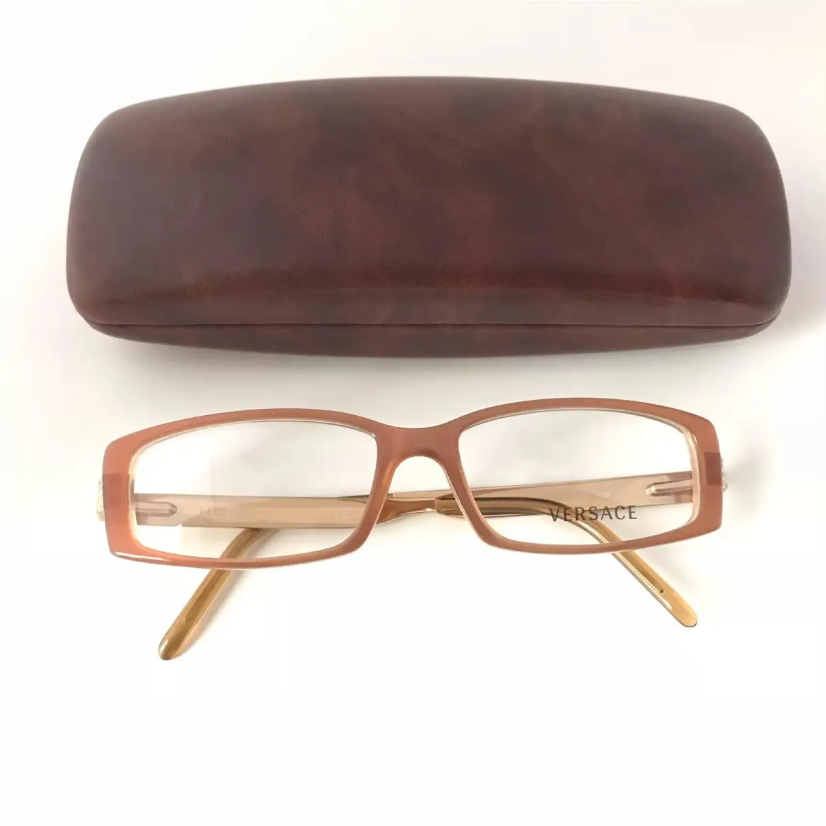Versace Eyeglasses Frames Brown/ Gold Mod. 3093-B 592 Italy
