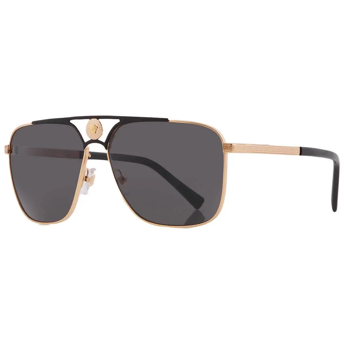 Versace Grey Navigator Men`s Sunglasses VE2238 143687 61 VE2238 143687 61