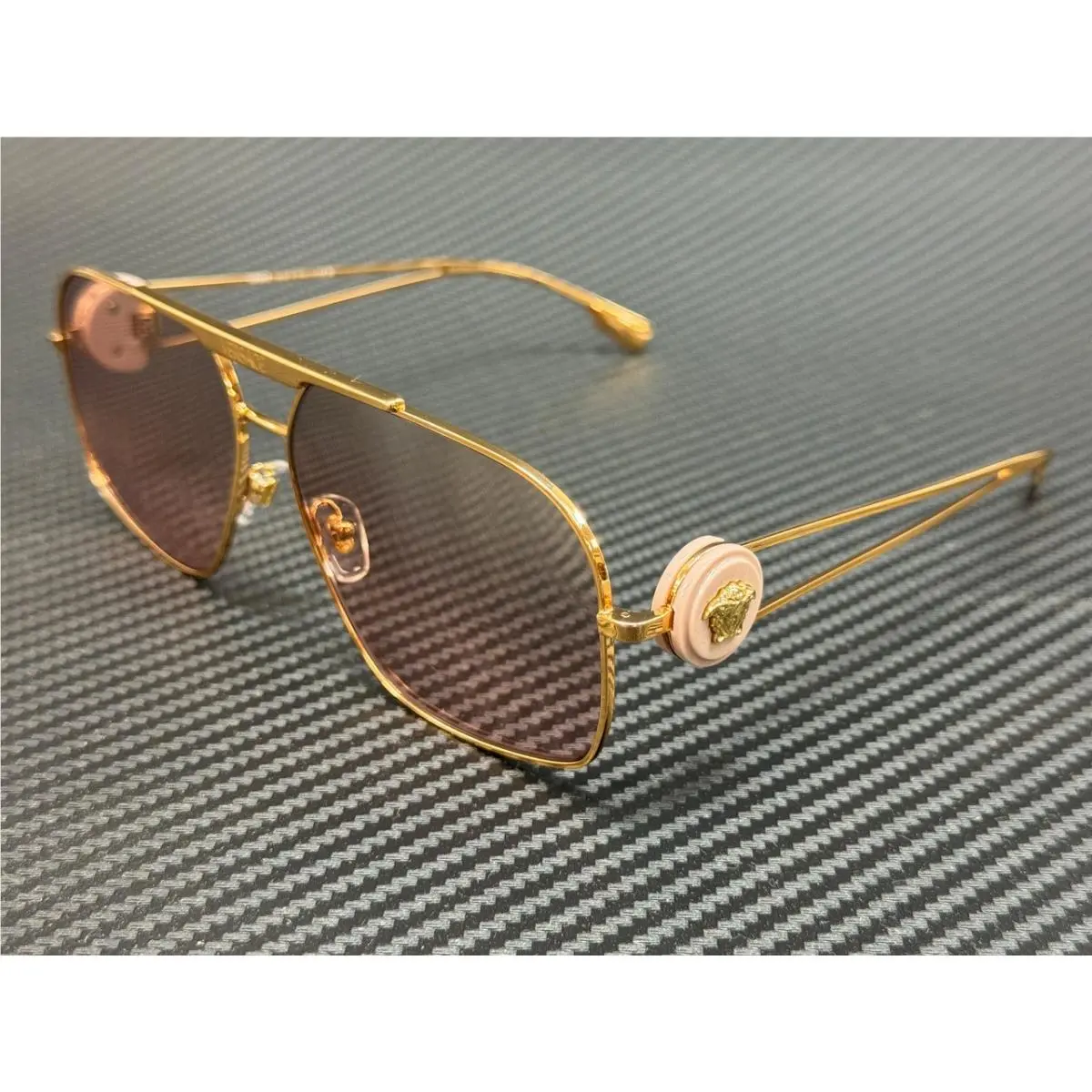 Versace VE2269 10027E Gold Pink Gradient Men`s 62 mm Sunglasses