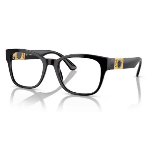 Versace 0VE3314 GB1 Black Rectangle 56MM Men`s Eyeglasses