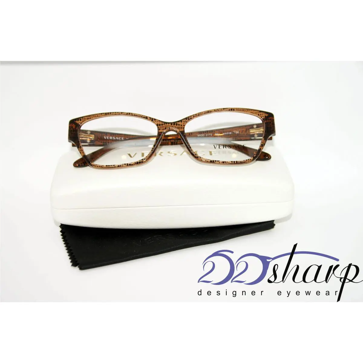 Versace Eyeglasses-versace 3172 991 54 Lizard Brown