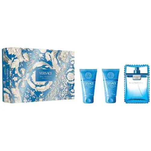 Versace Eau Fraiche Men 3PC Gift Set - 1.7OZ Edt + 1.7OZ S.gel + 1.7OZ A.s. Balm