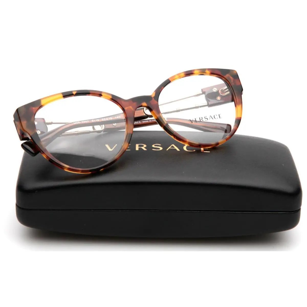 Versace MOD.3307 5119 Havana Eyeglasses Frame 52-19-140mm B44mm Italy