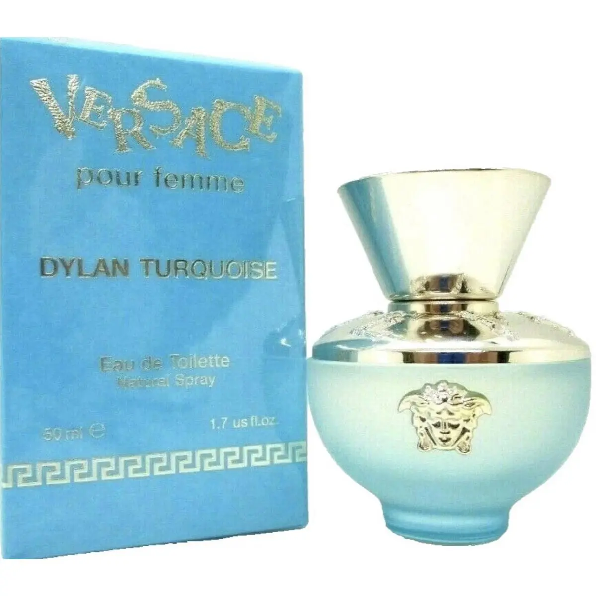 Versace Dylan Turquoise Pour Femme Eau DE Toilette Spray 1.7 Oz / 50ml