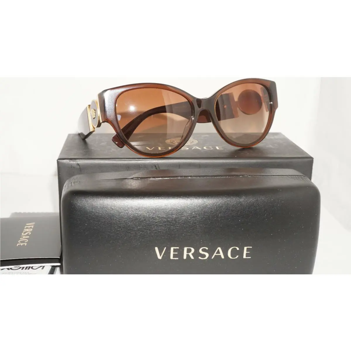 Versace Sunglasses Havana Gold Brown VE4368 530813 56 140