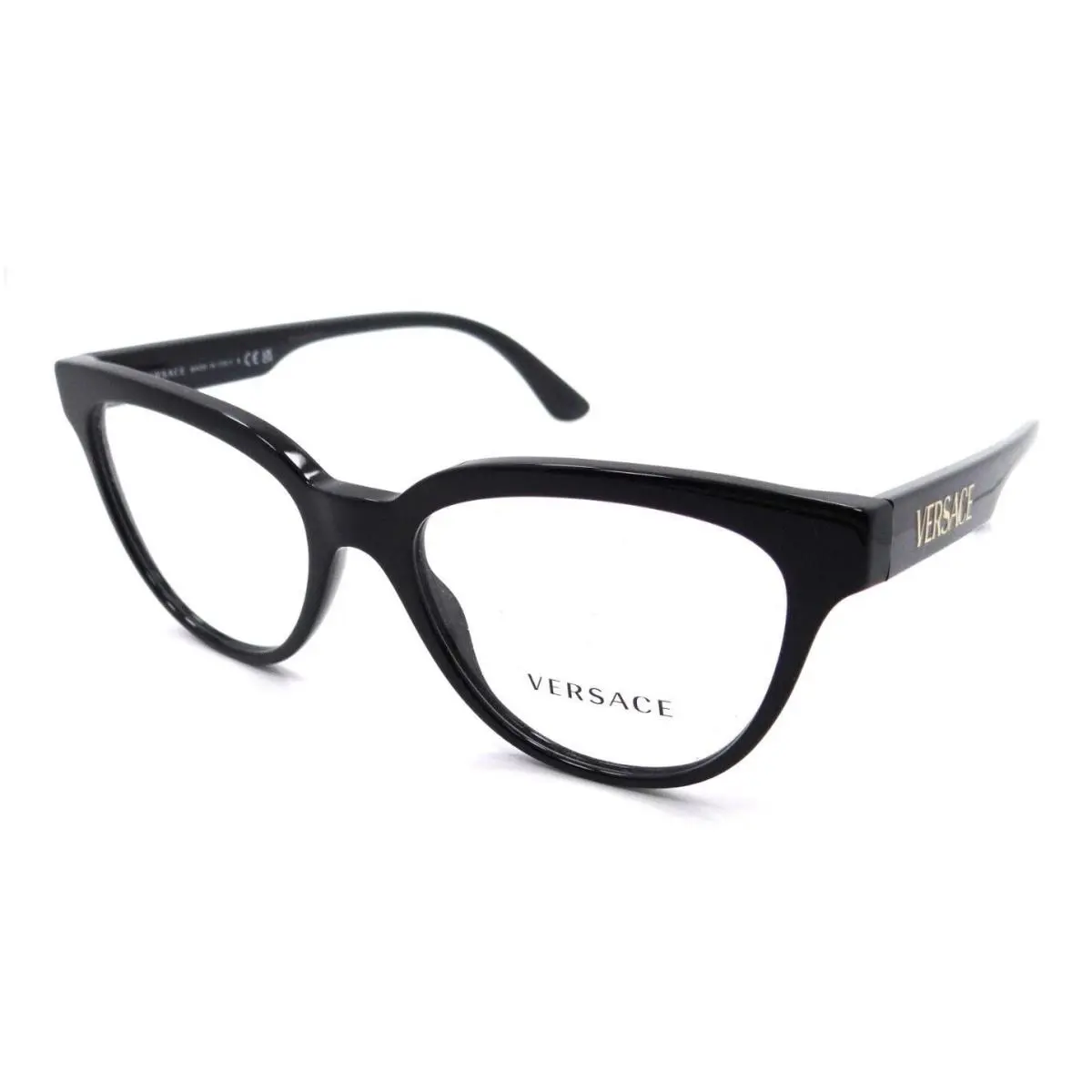 Versace Eyeglasses Frames VE 3315 GB1 54-18-145 Black Made in Italy