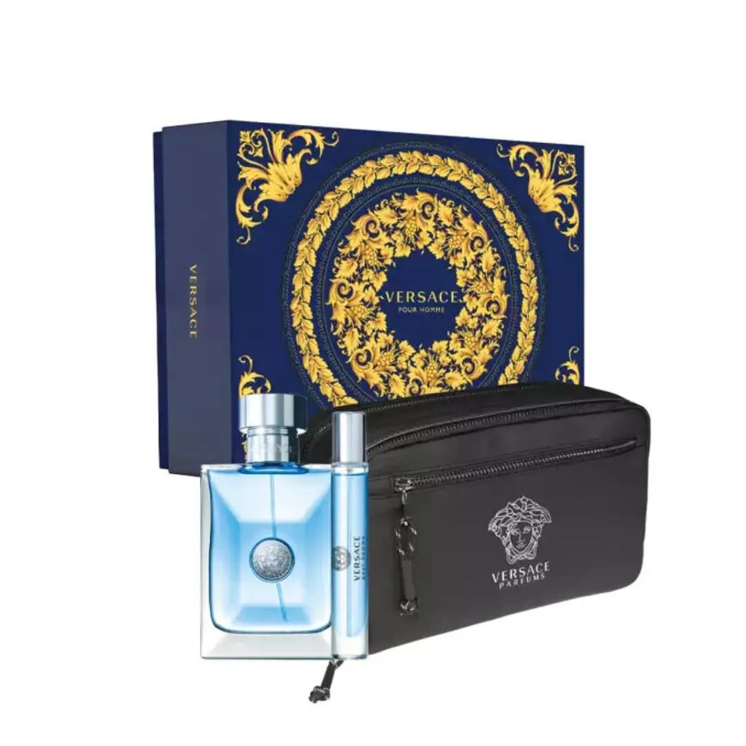 Versace Pour Homme Eau De Toilette 3-Pcs Set / with Travel Bag