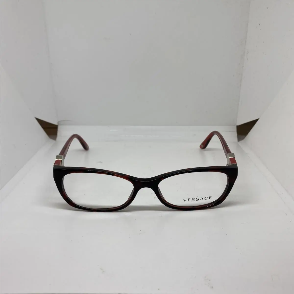 Versace Mod 3164 Eyeglasses Frames Black Red Snakeskin 53 16 135
