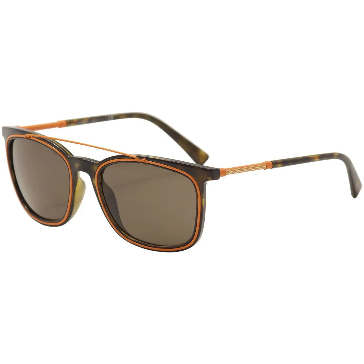 Versace Men`s VE4335 VE/4335 108/73 Havana/orange Fashion Sunglasses 56mm