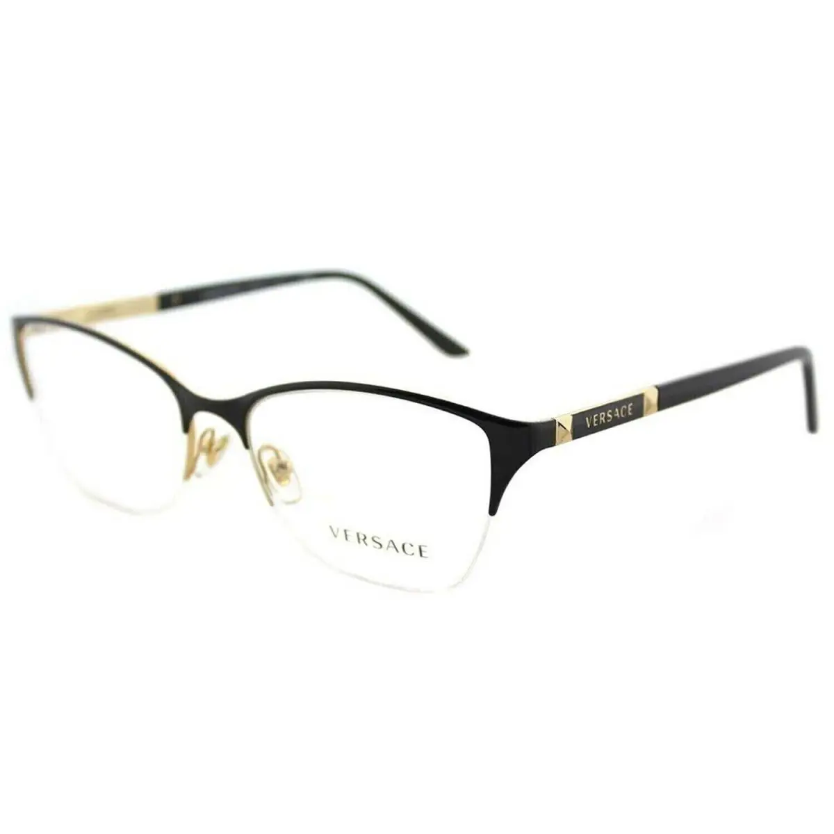Versace Women`s VE1218 1342 53mm Black/gold Eyeglasses