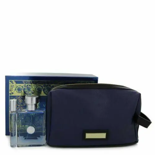 Versace Pour Homme by Versace Gift Set Edt Spray + Mini Edt Spray in Pouch For M