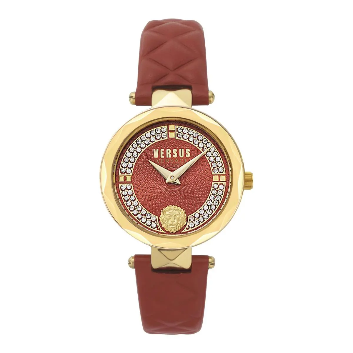 Versus Versace Womens Gold 32mm Strap Fashion Watch