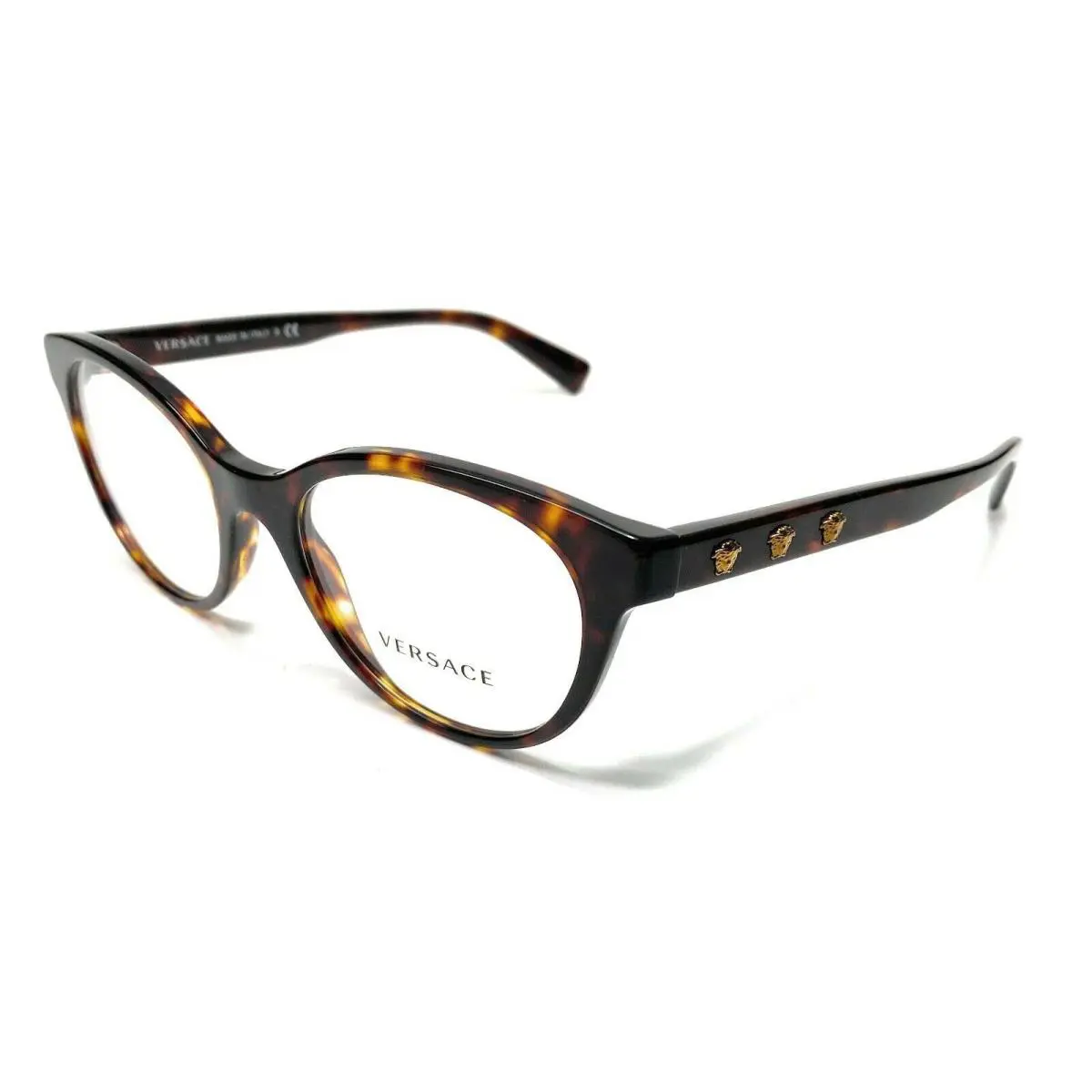 Versace VE3250 108 Havana Women`s Eyeglasses Frame 52-19