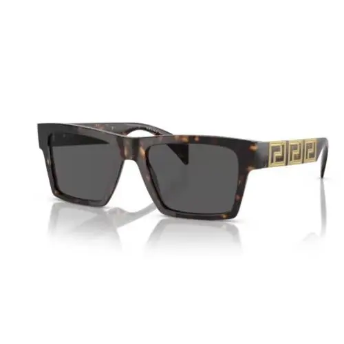 0VE4445 108/87 Havana/ Dark Grey Rectangle Men`s Sunglasses by Versace
