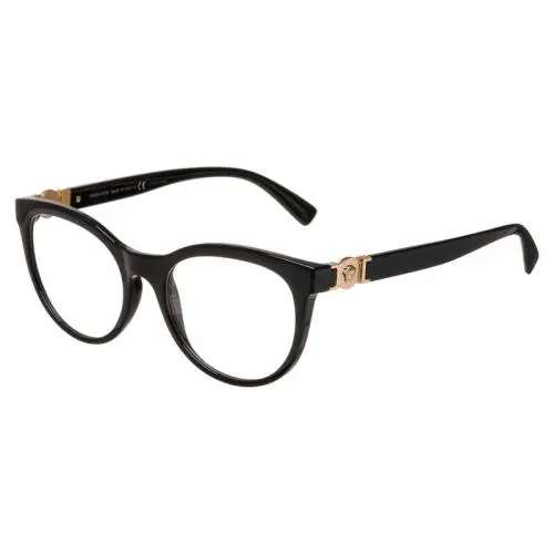 Versace Mod 3247 GB1 Eyeglasses Black Demo Lens Optical Frame 53mm - Black, Frame: Black