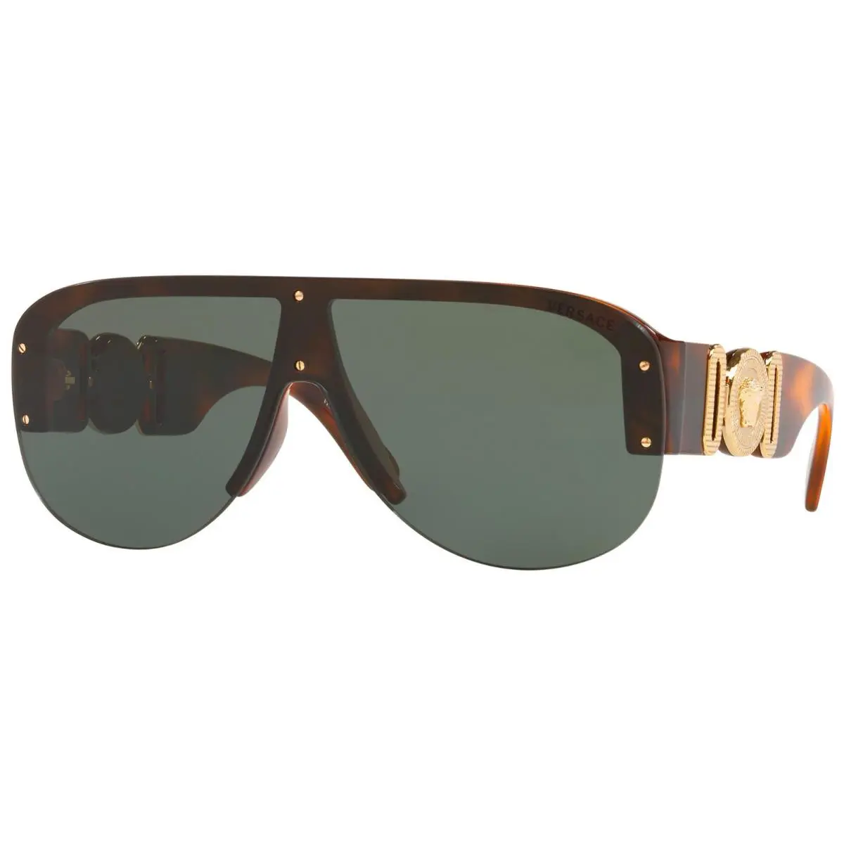 Versace Sunglasses VE 4391 5317/71 Havana/dark Green For Men Women