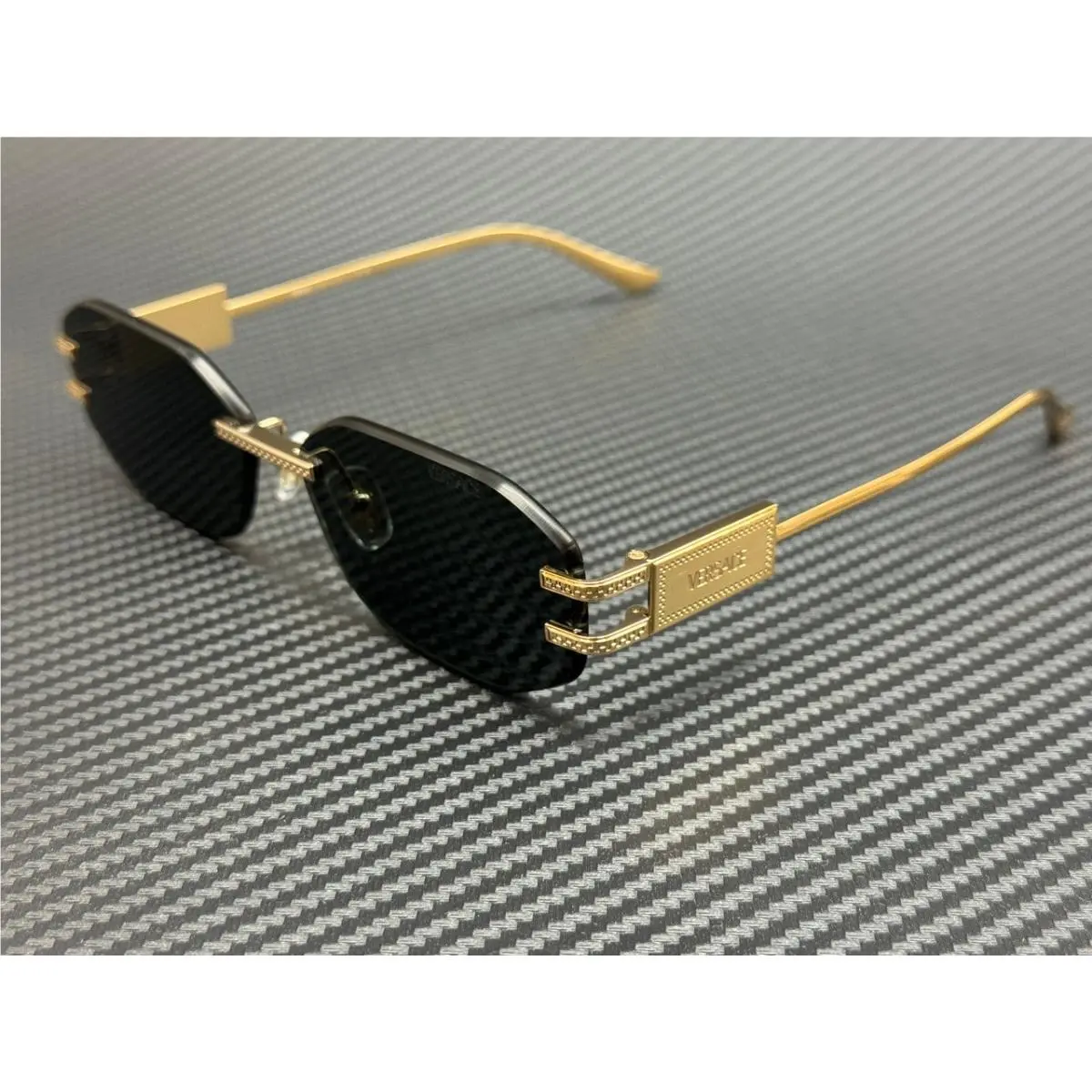 Versace VE2274 100287 Gold Grey Women`s 58 mm Sunglasses