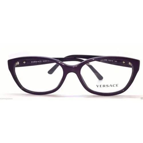 Versace 3189-B-A 5058 5066 Purple Cat Eye Eyeglasses Frame 52-15-140 Mod 3189