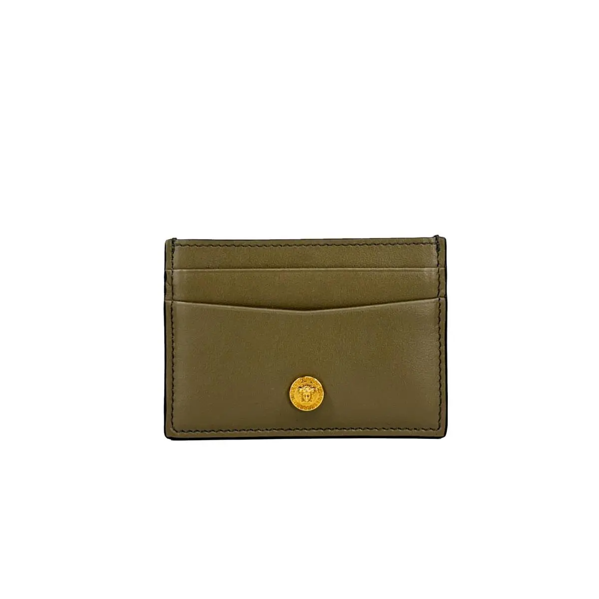 Versace Mini Medusa Leather Slim Card Case Wallet