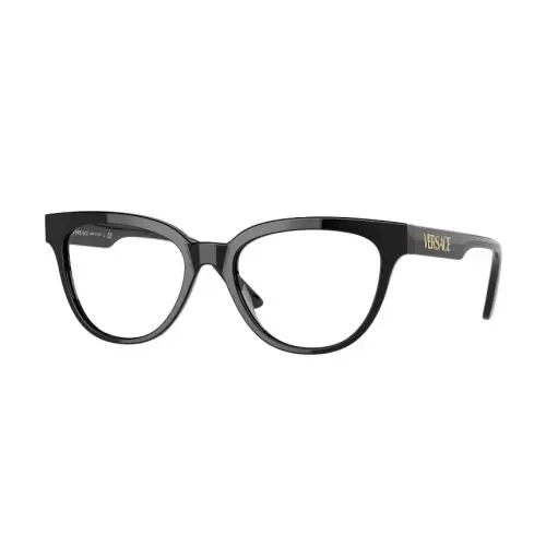 Versace VE3315 GB1 54mm Black Gloss Cat Eye Women`s Eyeglasses Frames