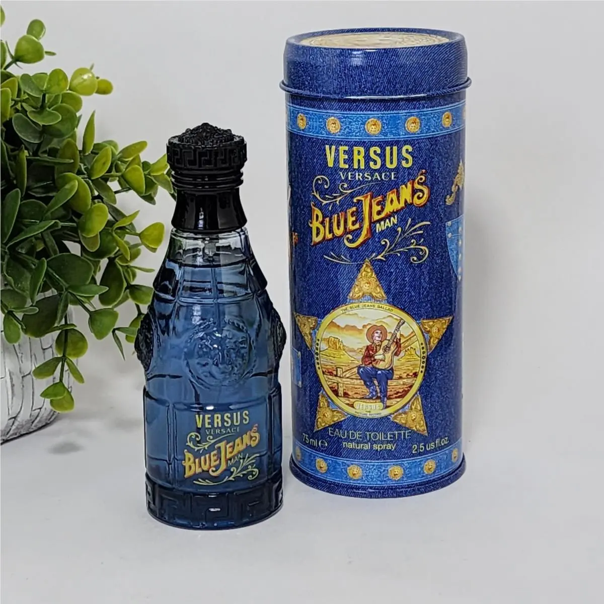 Versus Versace Blue Jeans Man Eau de Toilette Spray by Gianni Versace 2.5 fl oz