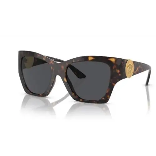 0VE4452 108/87 Havana/ Dark Grey Soft Square Women`s Sunglasses by Versace