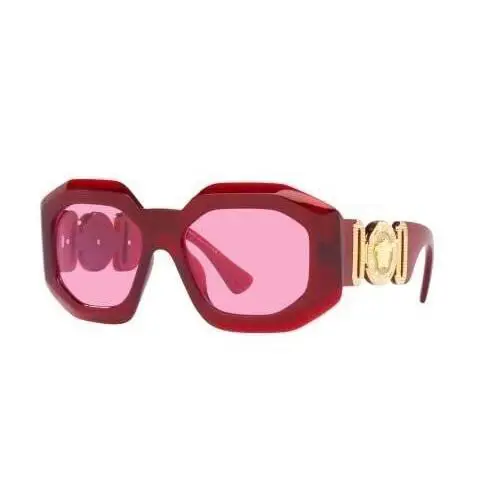 Versace 0VE4424U 388/5 56mm Transparent Red Frame Pink Lenses Women Sunglasses