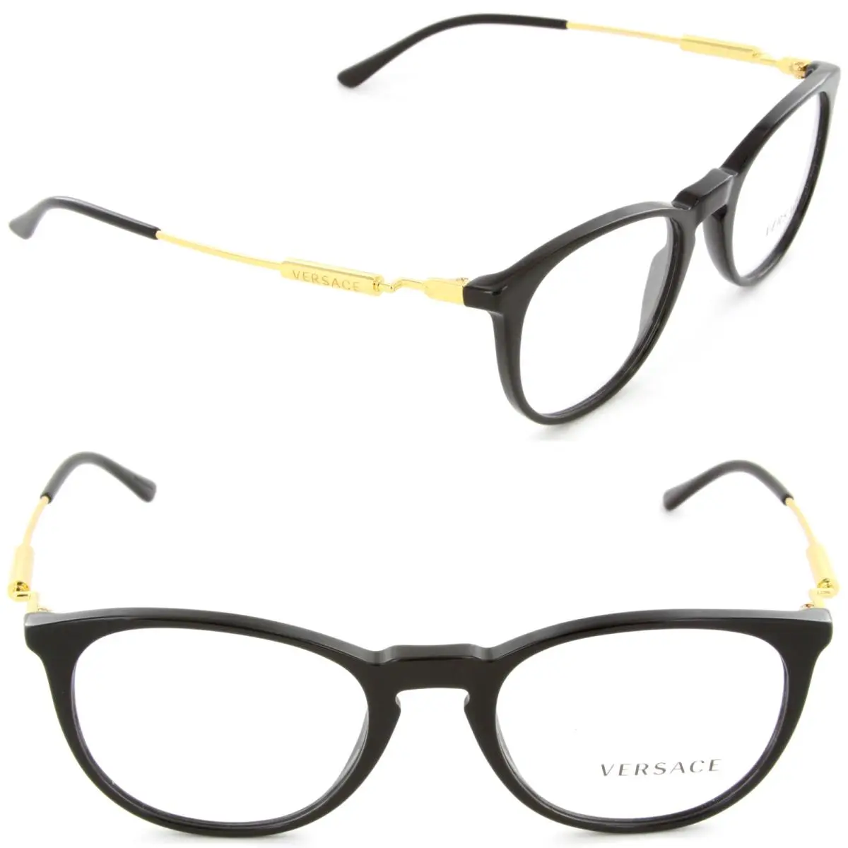 VE3227 GB1 51mm Eyeglasses Black / Demo Lens 51-20-140 by Versace