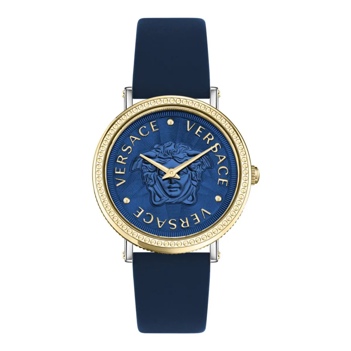 Versace Womens Two Tone 37mm Strap Fashion Watch