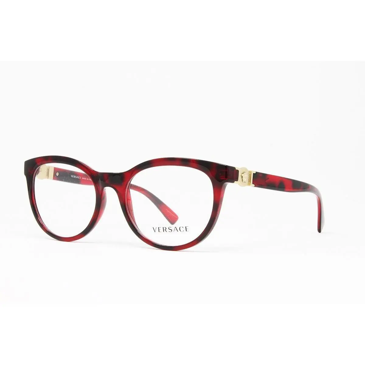 Versace Women`s Cat Eye Eyeglasses Optical VE3247 5258 Bordeaux Havana 53mm