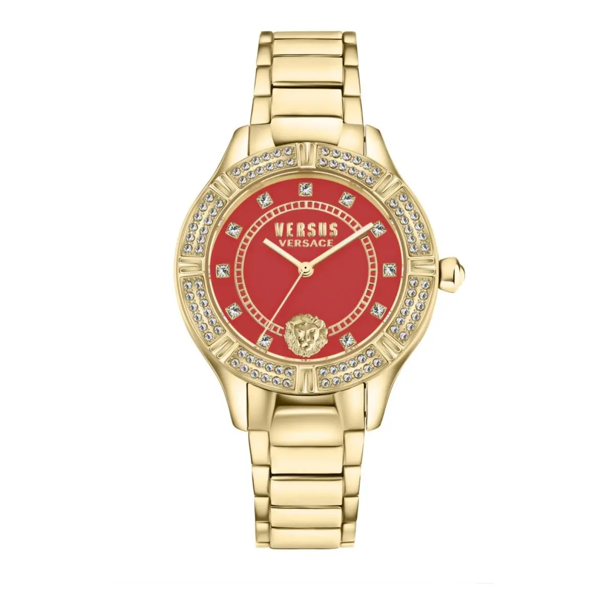 Versus Versace Womens Gold 36mm Bracelet Fashion Watch