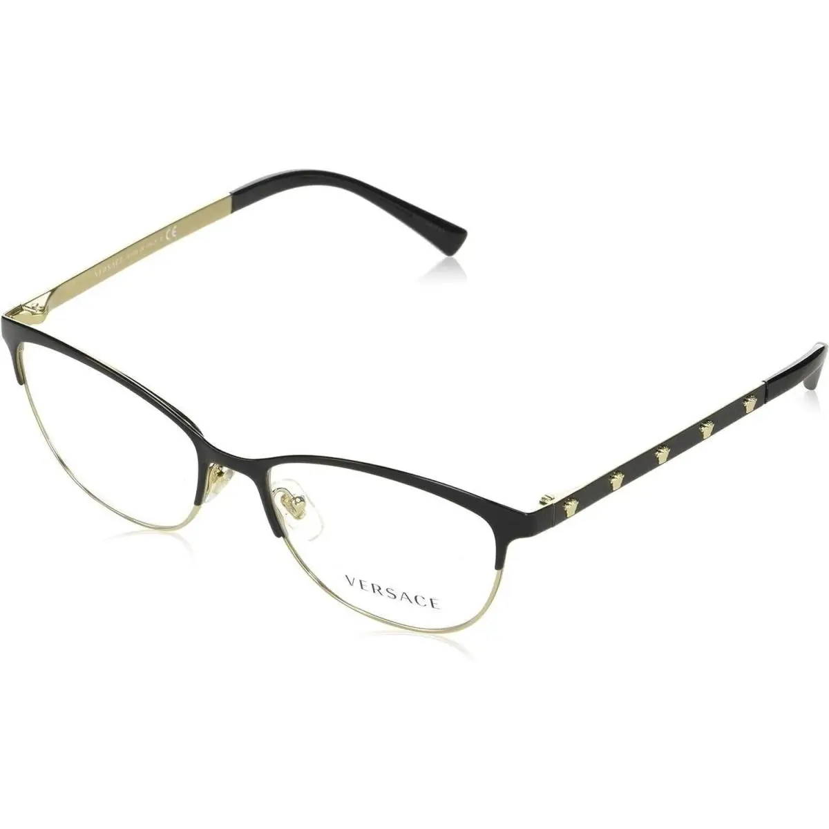 Versace VE1251 1366 53mm Women`s Eyeglasses Black/pale Gold