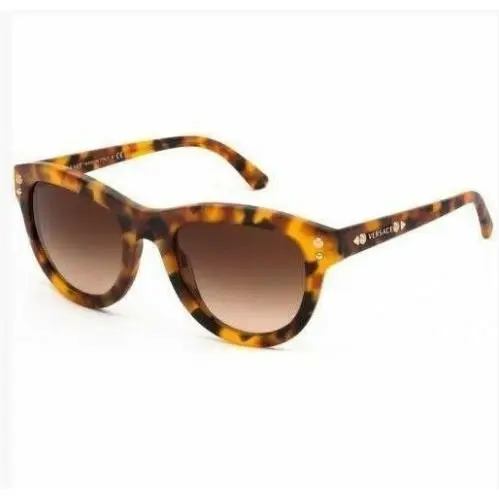 Versace Sunglasses VE4291 5137/13 Matte Havana Frames Brown Lens 53mm