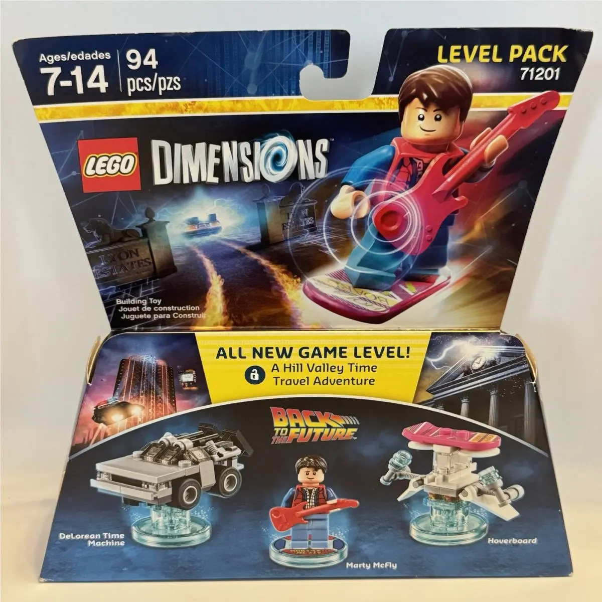 Lego Dimensions Level Pack Back To The Future Set 71201 - Marty Mcfly Deloreon