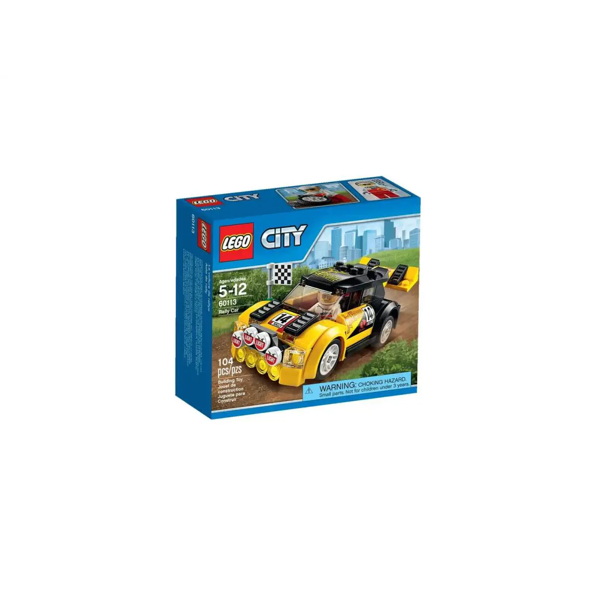 Lego Rally Car 60113 Town Minifigure Building Set