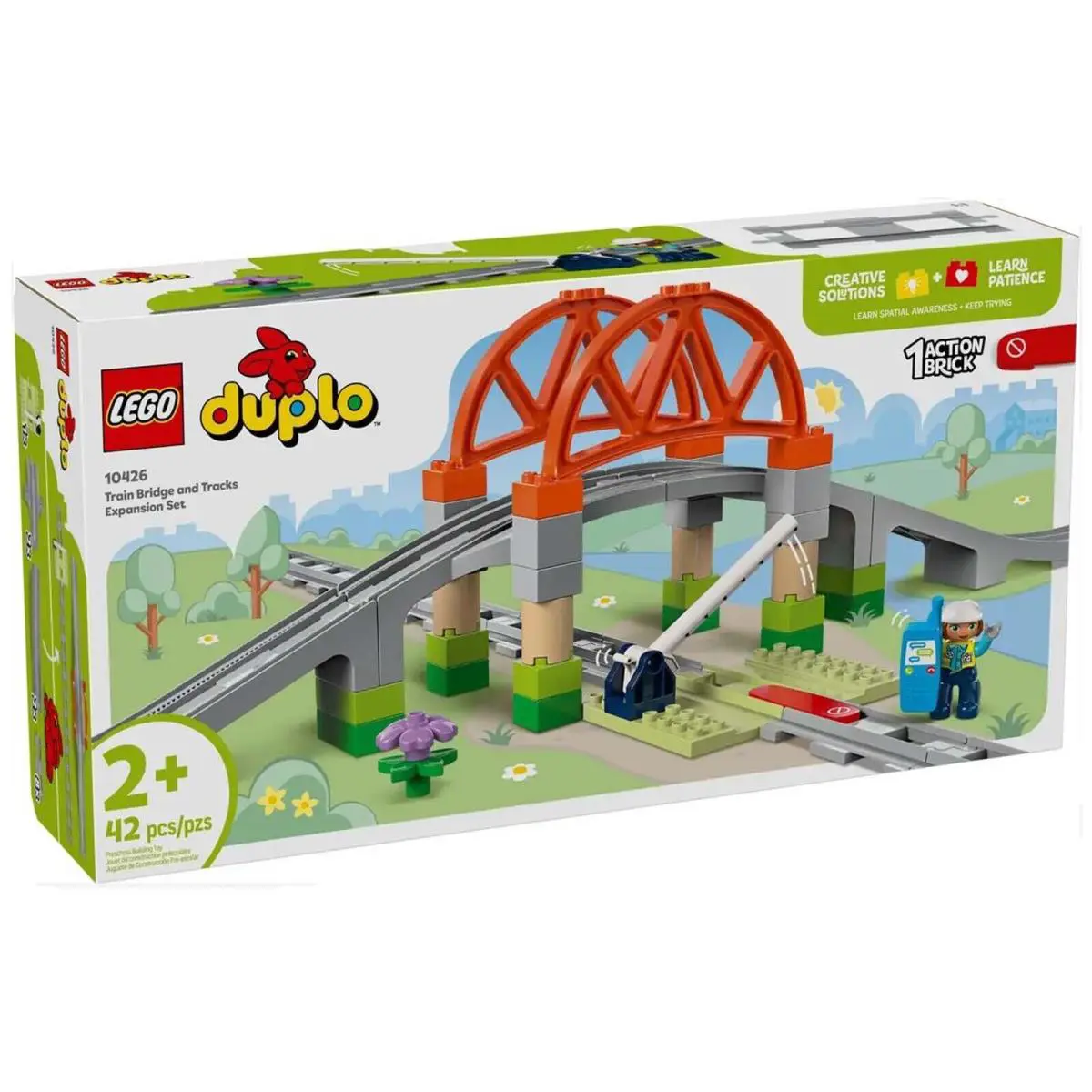 Lego Duplo Train Bridge and Tracks Expansion Set Building Set 10426