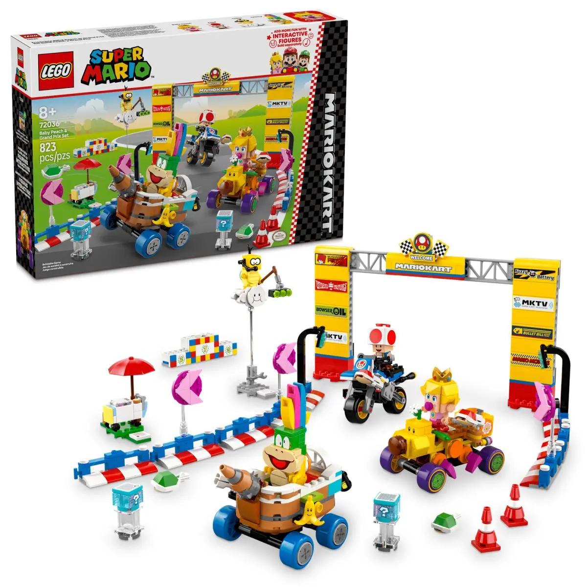 Lego Super Mario: Mario Kart-baby Peach Grand Prix Set 72036