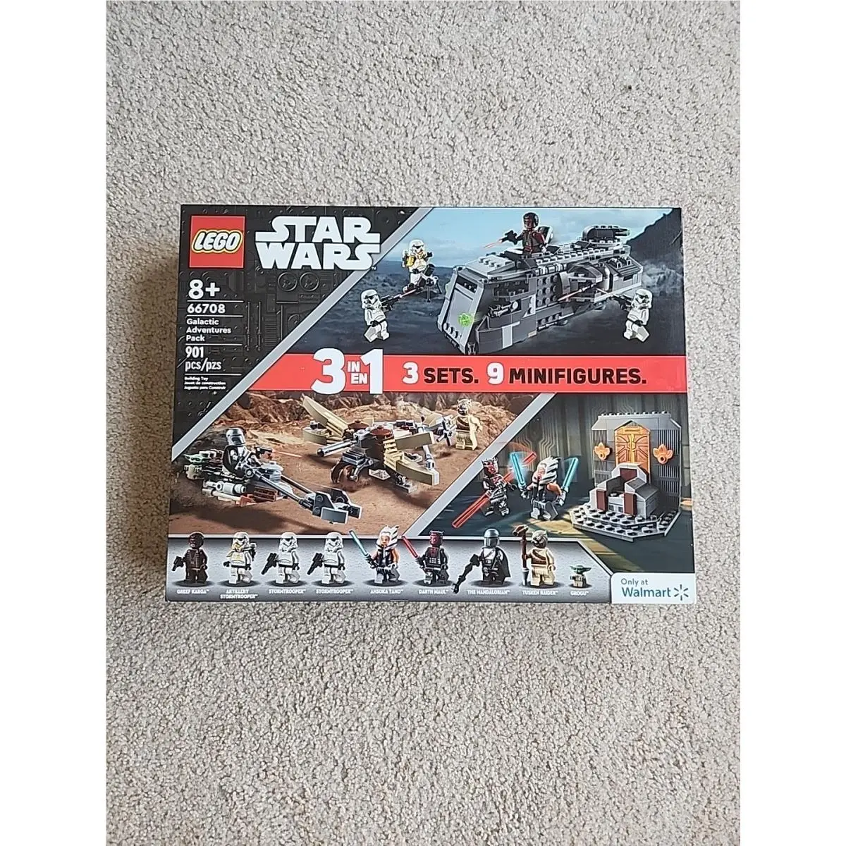 Lego Star Wars Walmart Exclusive 66708 Galactic Adventures Pack 3 Sets in 1