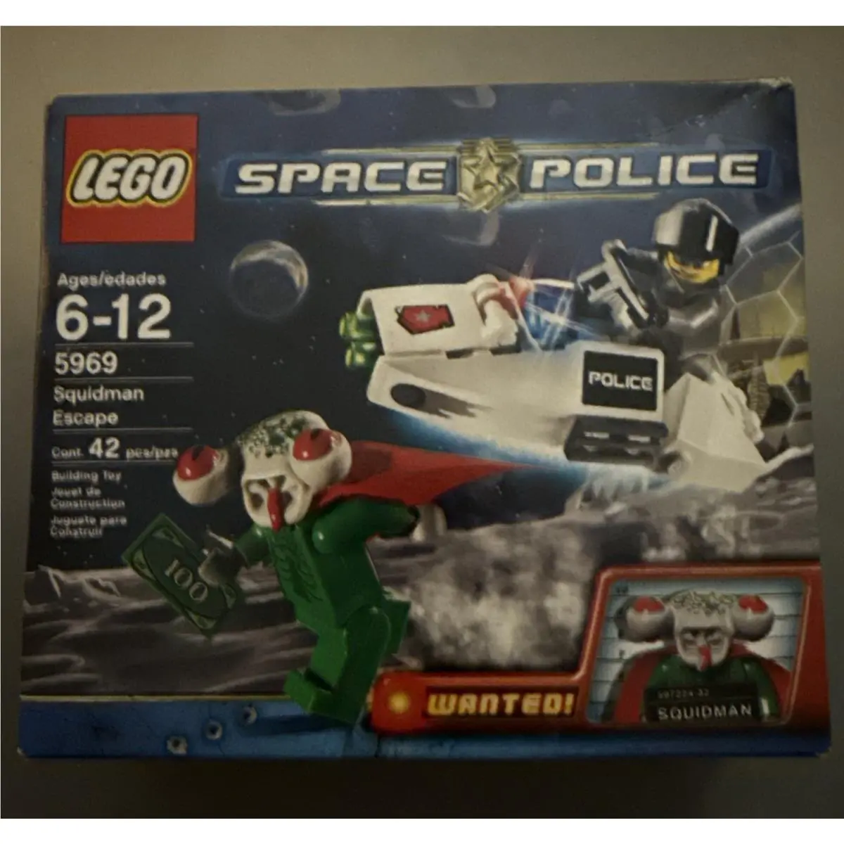 Lego 5969 Space Police: Squidman Escape Alien 2009 Retired
