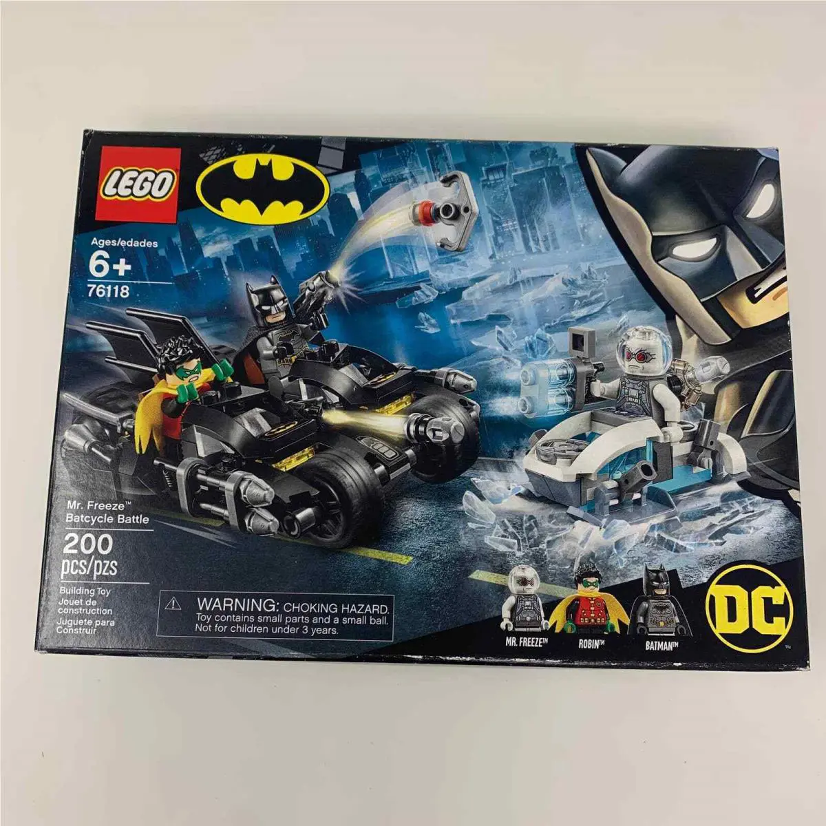 Batman Lego Set Lego DC Mr. Freeze Batcycle Battle 76118 Building Kit