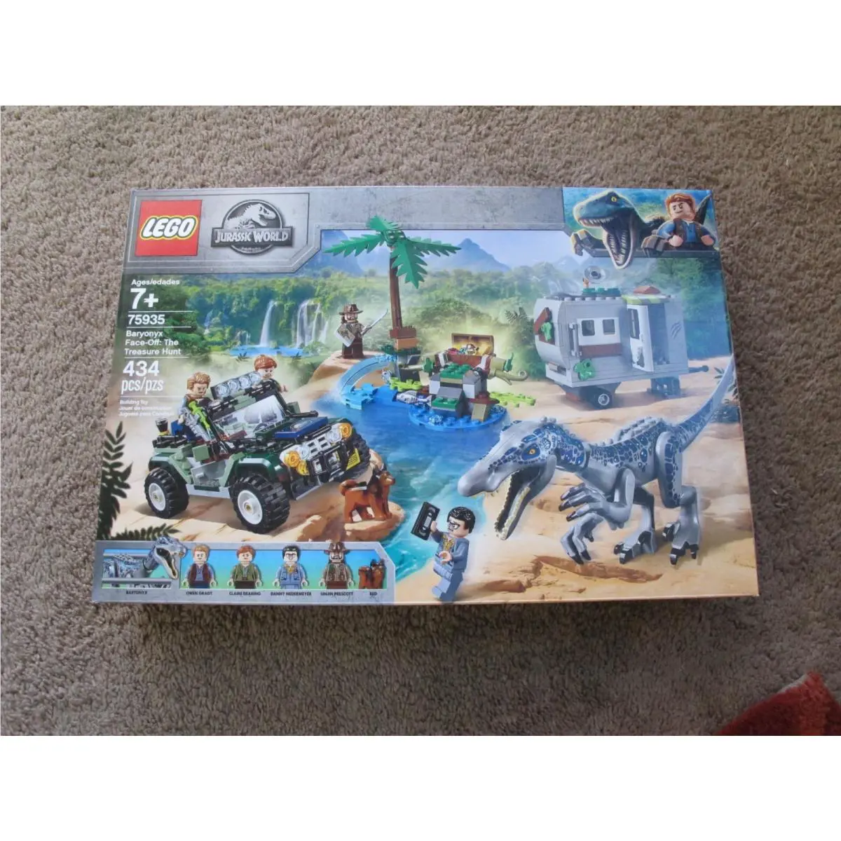 Lego Jurassic World Baryonyx Face-off The Treasure Hunt 75935 - Retired - 434 Pc