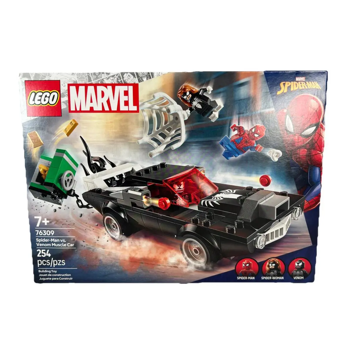 Lego Super Heroes: Spider-man Vs. Venom Muscle Car Set 76309 Mint