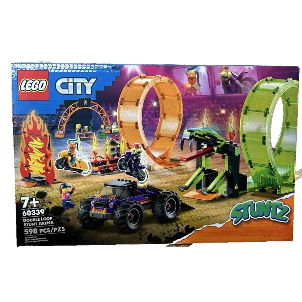 Lego City: Double Loop Stunt Arena 60339 . Nib