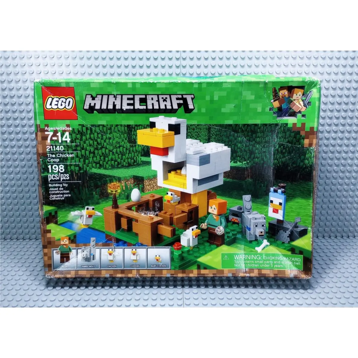 Lego - 21140 - The Chicken Coop - Minecraft - Squished Box - Ships Fast